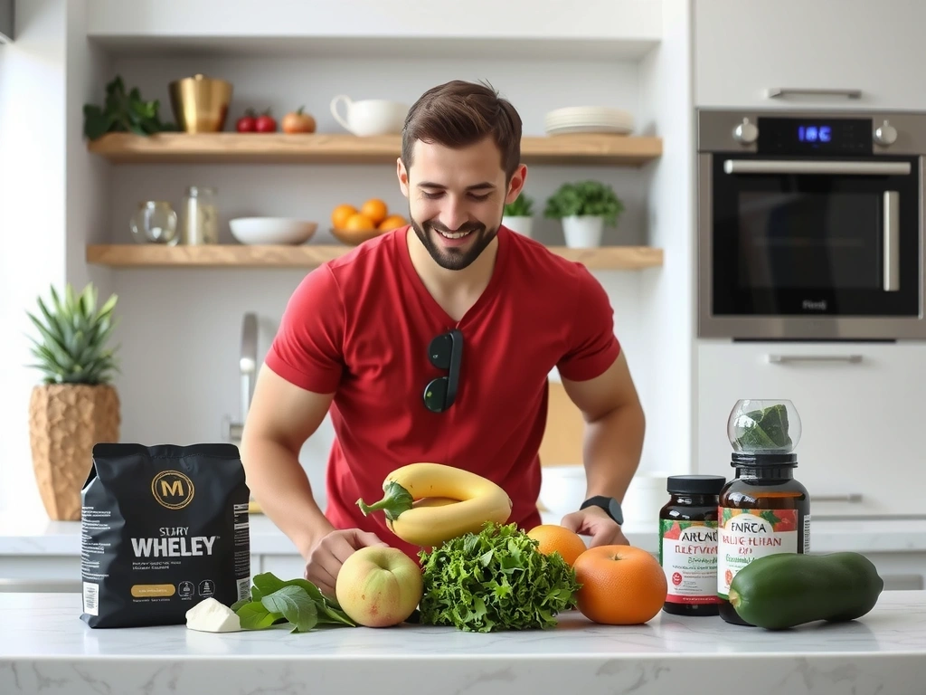 Healthy lifestyle with premium supplements